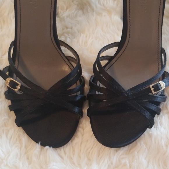 Versace Lucite heel satin sandal medusa hardware 8 - Picture 3 of 8